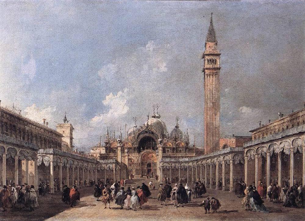 The Feast of the Ascension by Francesco Guardi — hand-painted architectural oil painting reproduction on canvas