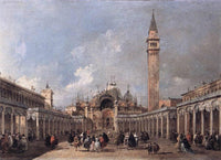 The Feast of the Ascension by Francesco Guardi — hand-painted architectural oil painting reproduction on canvas