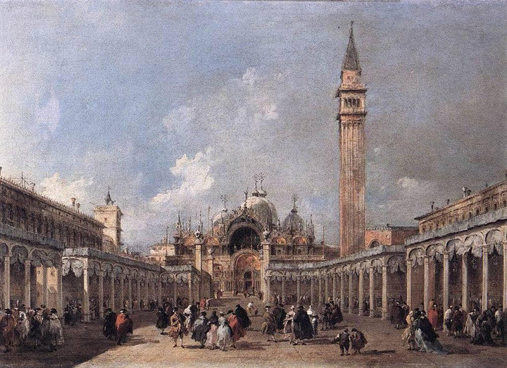 The Feast of the Ascension by Francesco Guardi — hand-painted architectural oil painting reproduction on canvas