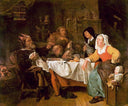The Feast of the Bean King by Gabriel Metsu — hand-painted cultural oil painting reproduction on canvas