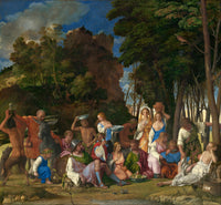 The Feast of the Gods by Titian — hand-painted cultural oil painting reproduction on canvas