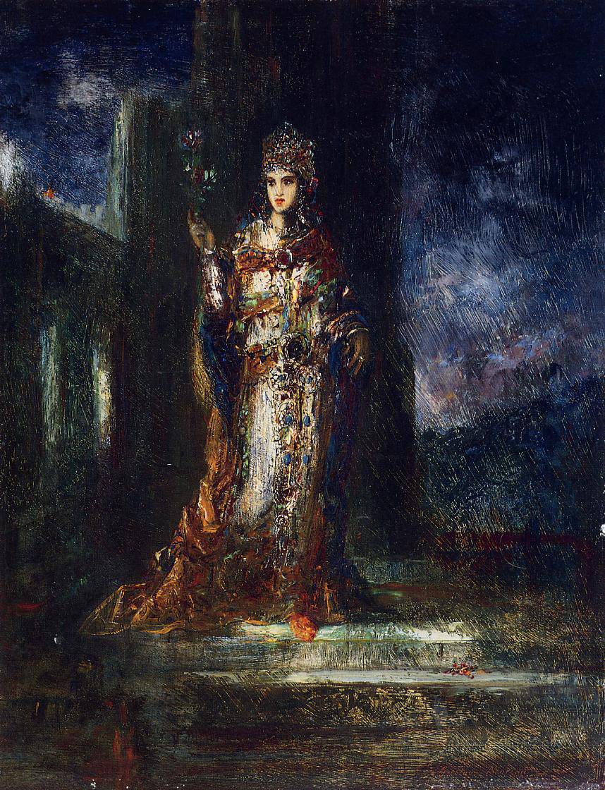The Fiancee of the Night (The Song of Songs) by Gustave Moreau — hand-painted cultural oil painting reproduction on canvas