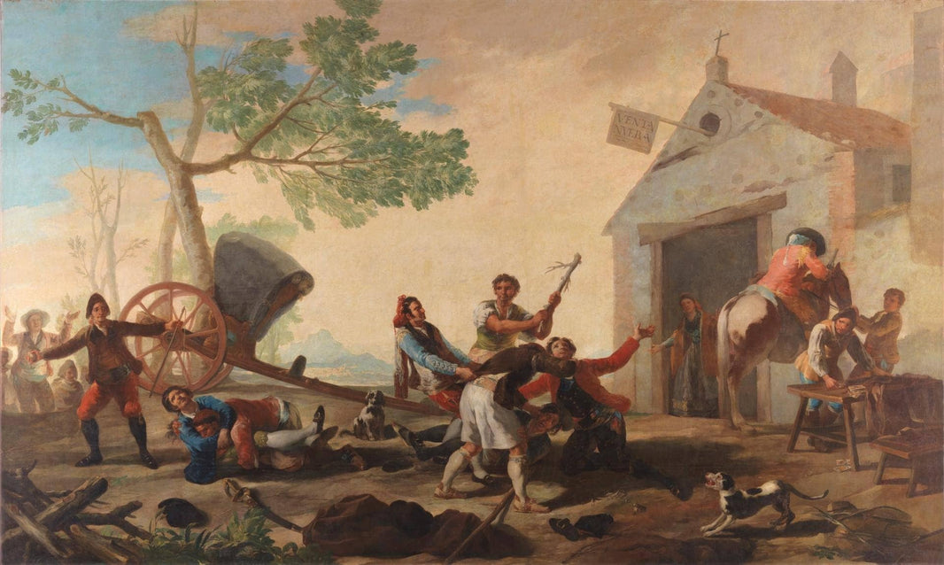 The Fight at the Venta Nueva by Francisco Goya — hand-painted cultural oil painting reproduction on canvas