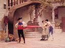 The Final Touch by Jehan Georges Vibert — male oil painting wall art, Academicism