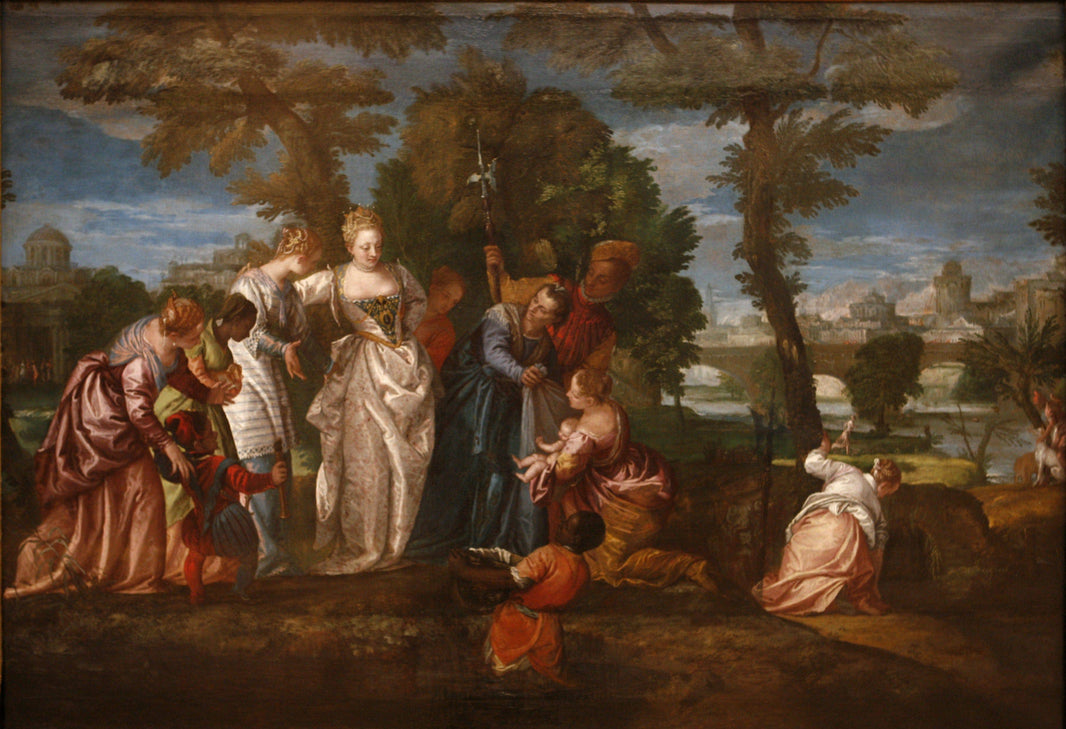 The finding of Moses by Paolo Veronese — hand-painted cultural oil painting reproduction on canvas