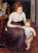 The First Step by Pierre-Auguste Renoir — children oil painting wall art, Impressionism