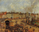 The Fishmarket, Dieppe 2 by Camille Pissarro — hand-painted botanical oil painting reproduction on canvas