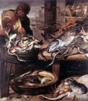 The Fishmonger by Frans Snyders — hand-painted still oil painting reproduction on canvas