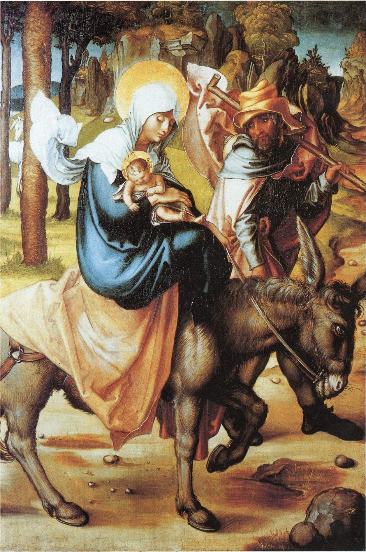 The flight to Egypt   Softwood - Albrecht Durer