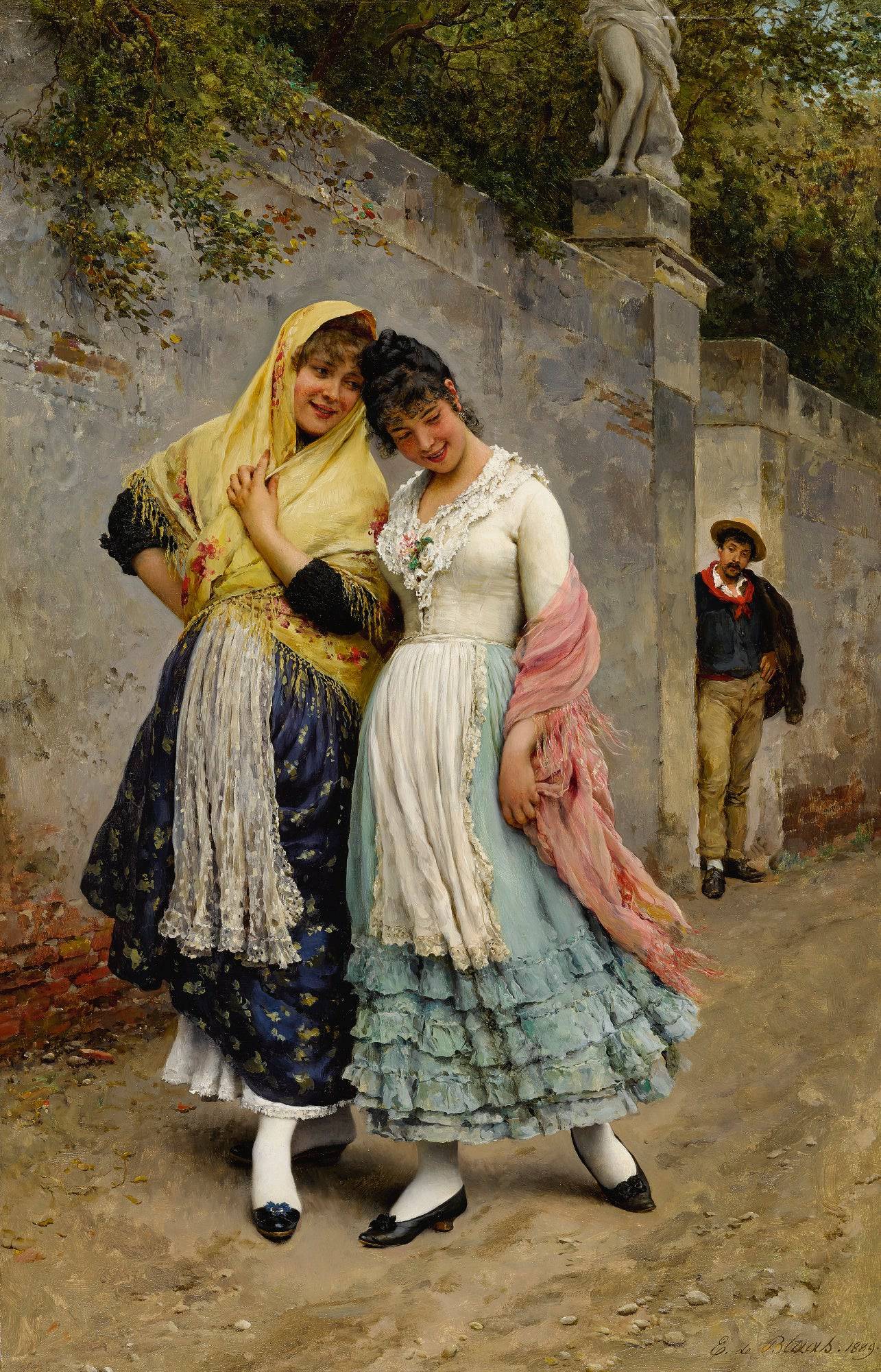 The Flirtation - Eugene de Blaas