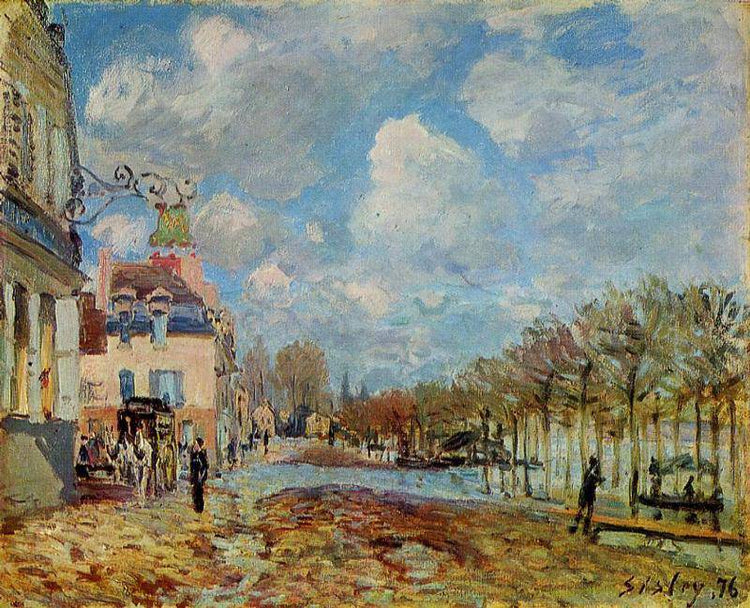 The Flood at Port Marly - Alfred Sisley