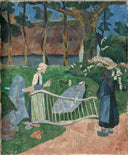 The flowered barrier by Paul Serusier — hand-painted landscape oil painting reproduction on canvas