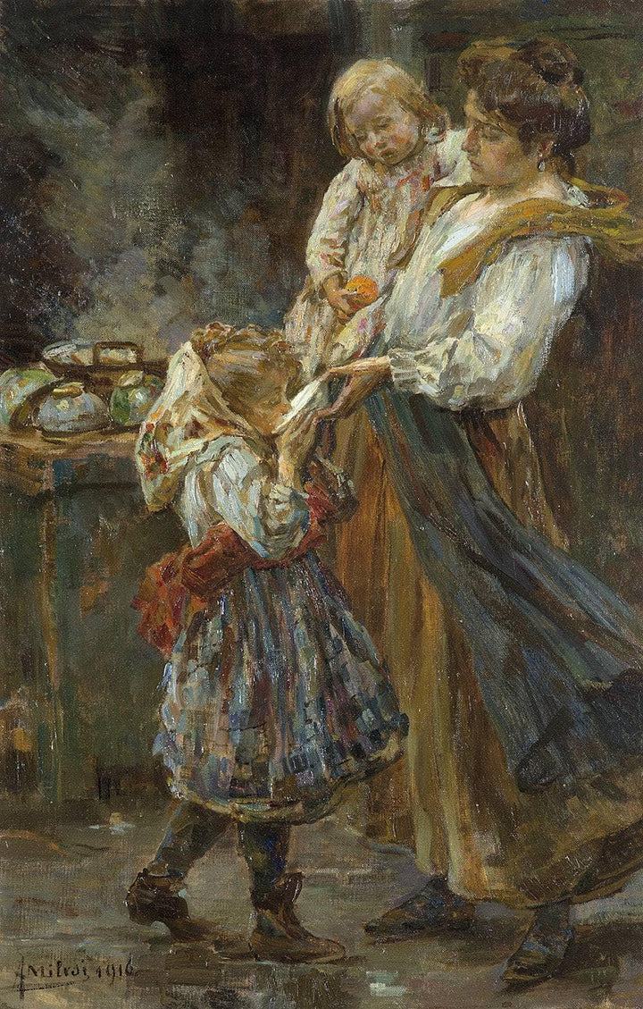 The food dose by Alessandro Milesi — hand-painted portrait oil painting reproduction on canvas