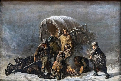 The forced stop by Alexandre Antigna — oil painting reproduction