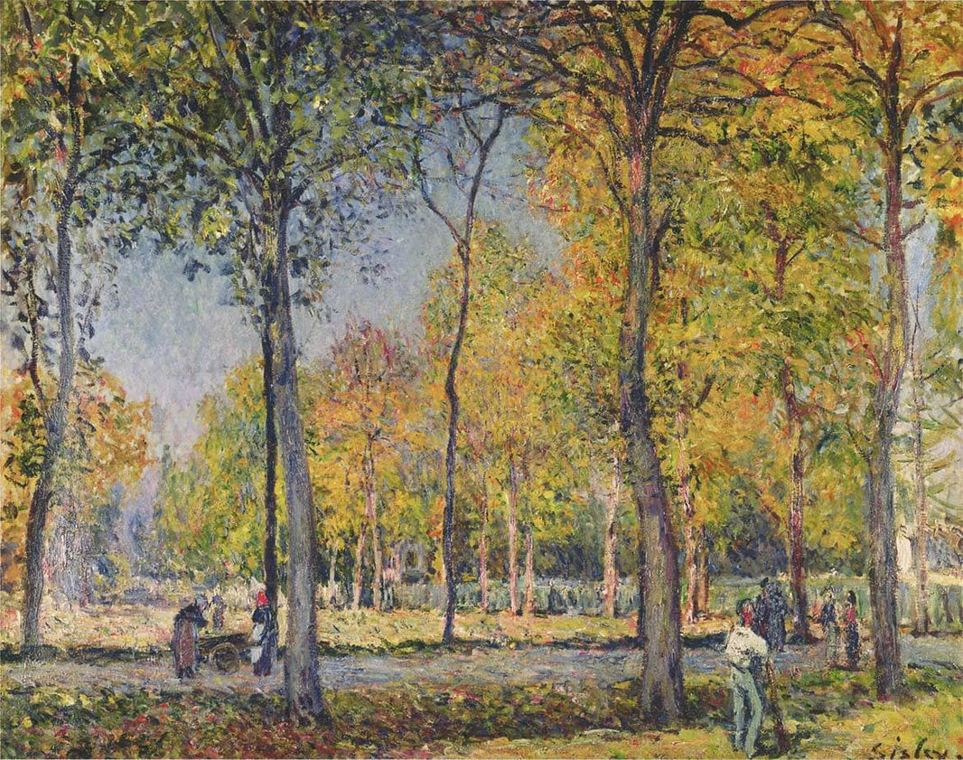 The Forest at Boulogne by Alfred Sisley — hand-painted botanical oil painting reproduction on canvas