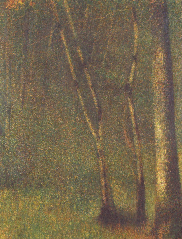 The Forest at Pontaubert - Georges Seurat