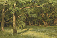 The Forest Clearing by Ivan Shishkin — hand-painted botanical oil painting reproduction on canvas