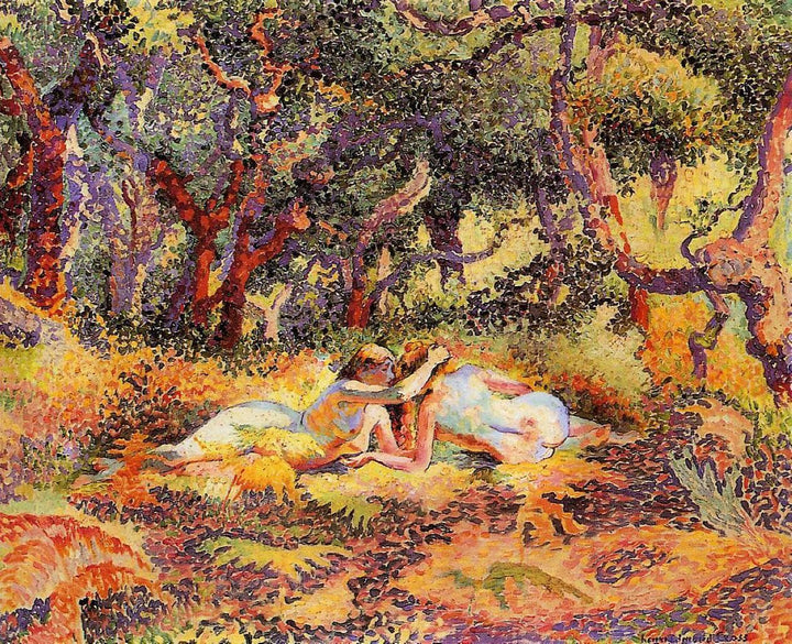 The Forest by Henri-Edmond Cross — hand-painted cultural oil painting reproduction on canvas