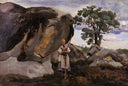 The Forest of Fontainebleau by Camille Corot — hand-painted cultural oil painting reproduction on canvas