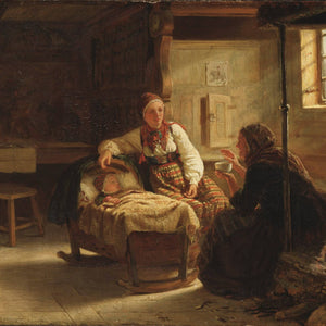 The Fortune-teller by Adolph Tidemand — Oil Painting Reproduction