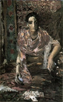 The Fortune Teller by Mikhail Vrubel — hand-painted portrait oil painting reproduction on canvas