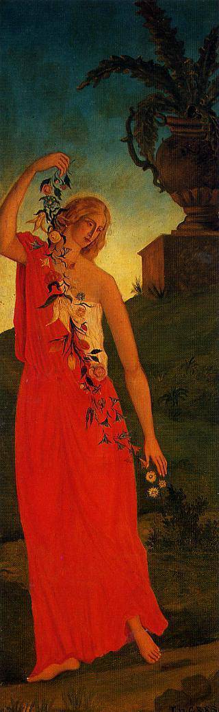 The Four Seasons, Spring by Paul Cezanne, hand-painted cultural oil painting reproduction on canvas