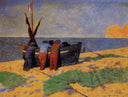 The Fourteenth of July at Etretat by Felix Vallotton — sea oil painting wall art, Post Impressionism