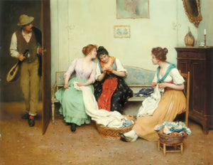 The Friendly Gossips - Eugene de Blaas