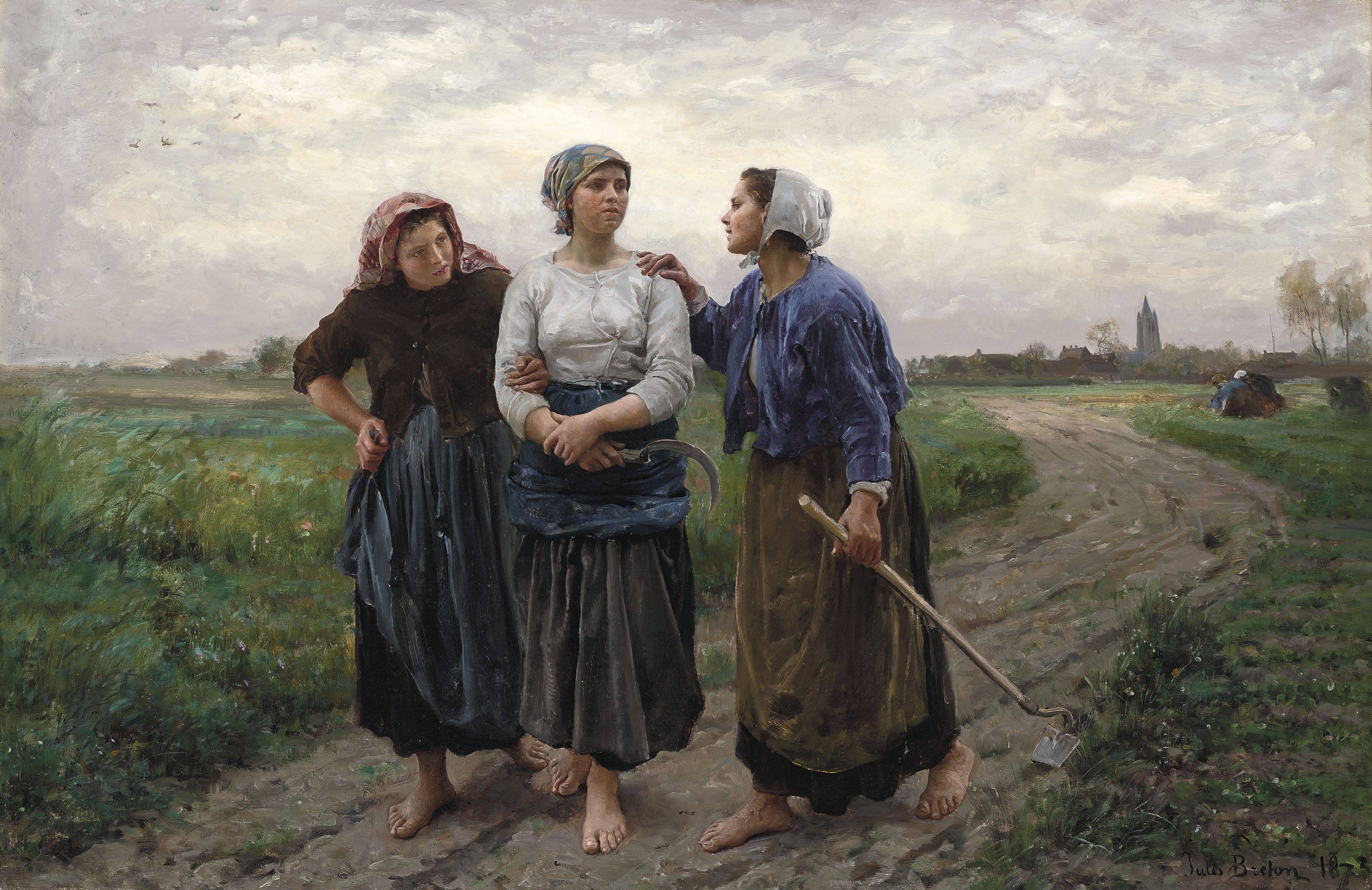 The friends - Jules Breton