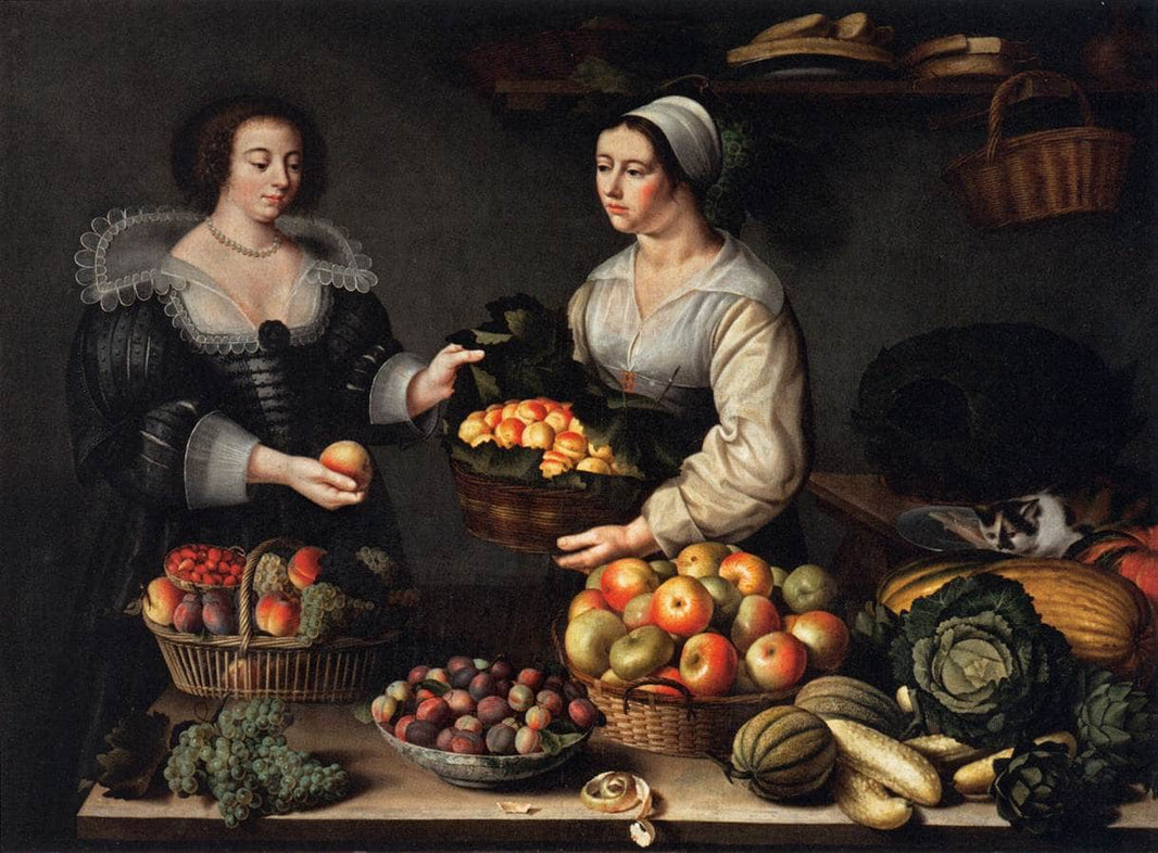 The Fruit and Vegetable Costermonger by Louise Moillon — hand-painted photography oil painting reproduction on canvas