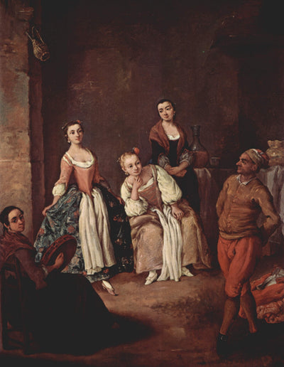 The furlana (Venetian dance) in bedroom