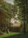 The Garden at Falkensteen Manor with a View of Sludstrup Church in hallway