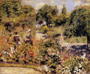 The Garden at Fontenay by Pierre-Auguste Renoir — hand-painted botanical oil painting reproduction on canvas