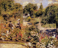 The Garden at Fontenay by Pierre-Auguste Renoir — hand-painted botanical oil painting reproduction on canvas