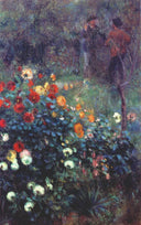 The Garden In The Rue Cortot At Montmartre by Pierre-Auguste Renoir — hand-painted botanical oil painting reproduction on canvas