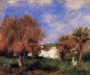 The Garden of Essai in Algiers by Pierre-Auguste Renoir — hand-painted botanical oil painting reproduction on canvas