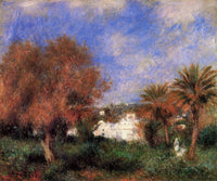 The Garden of Essai in Algiers by Pierre-Auguste Renoir — hand-painted botanical oil painting reproduction on canvas
