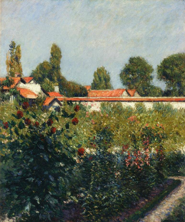 The Garden of Petit Gennevillers, the Pink Roofs - Gustave Caillebotte