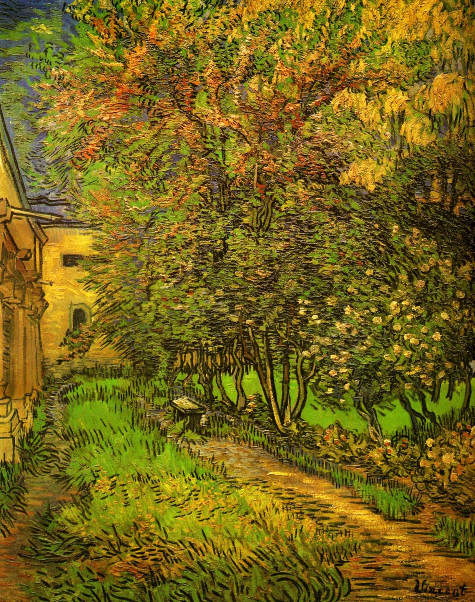 The Garden of Saint-Paul Hospital - Vincent van Gogh