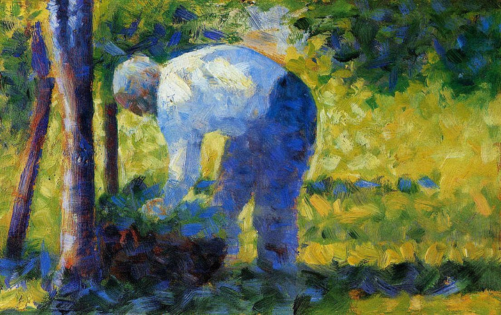 The Gardener by Georges Seurat — hand-painted botanical oil painting reproduction on canvas