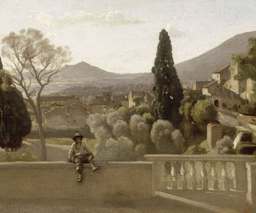 The Gardens of the Villa d'Este, Tivoli - Camille Corot