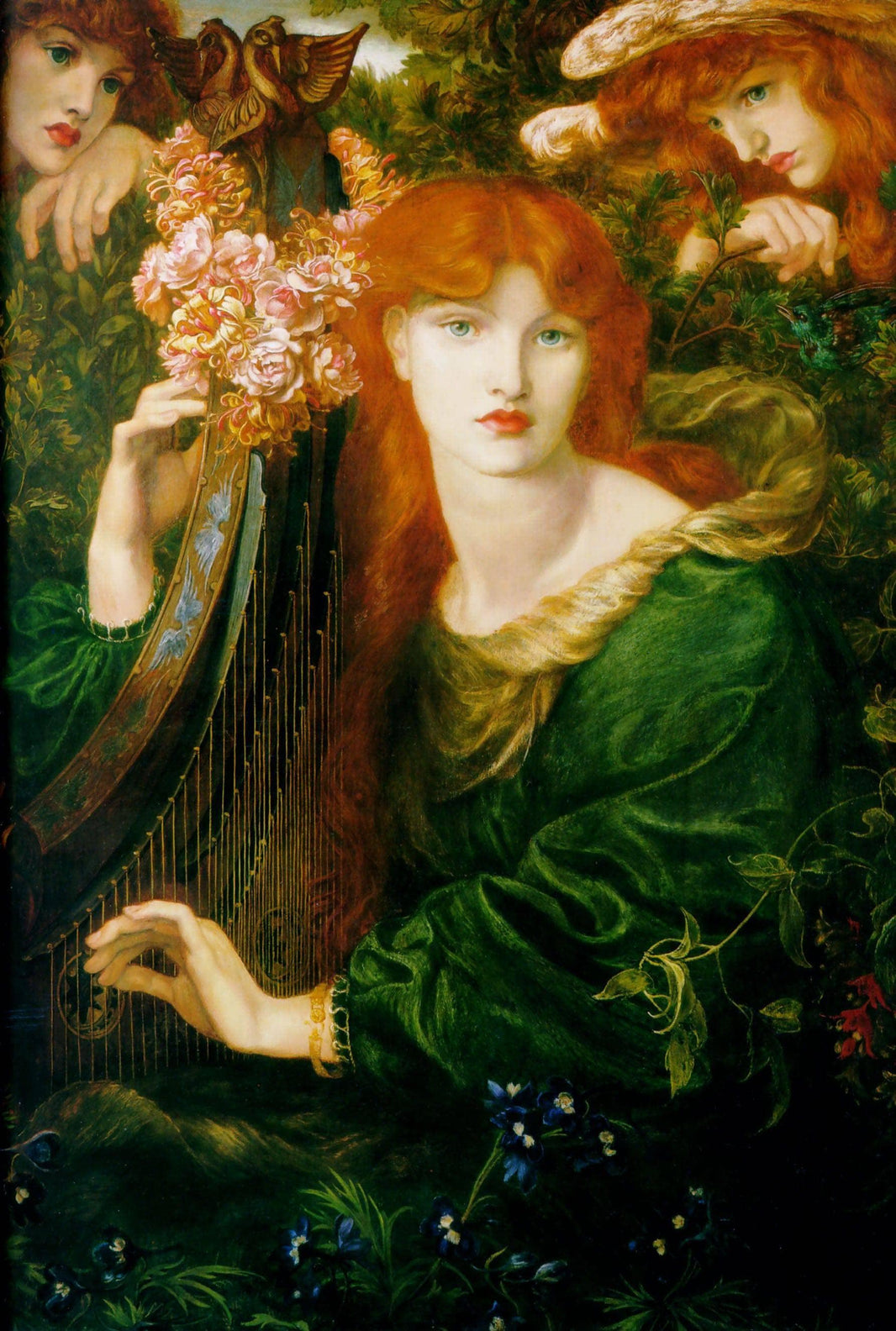 The Garland by Dante Gabriel Rossetti — hand-painted cultural oil painting reproduction on canvas