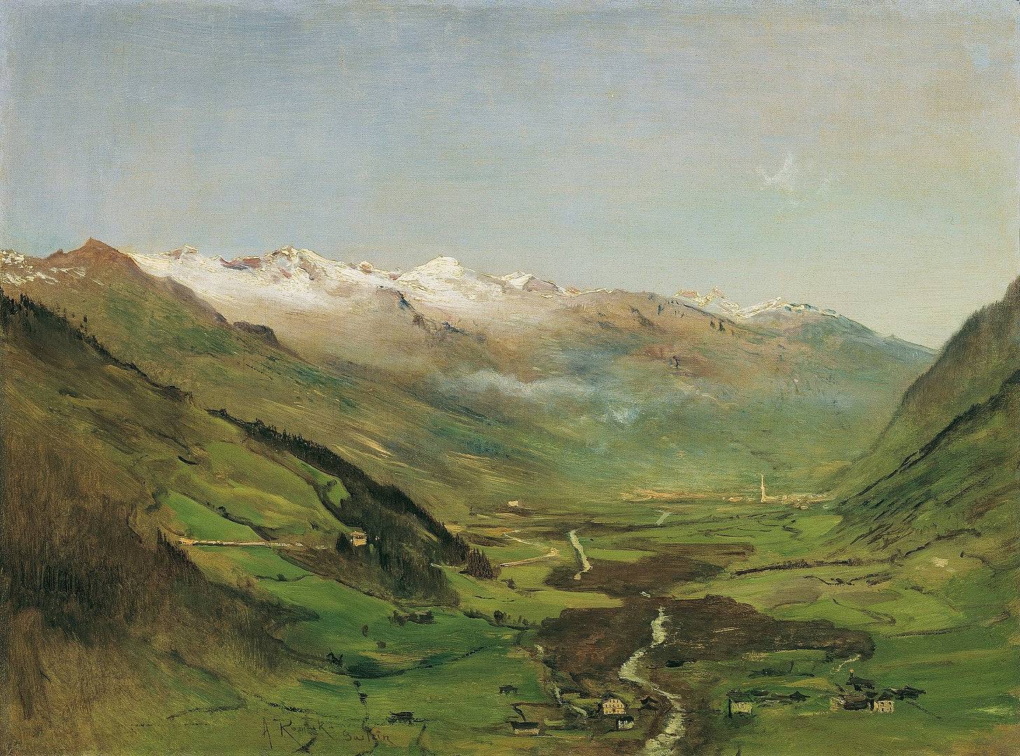 The Gastein Valley I - Anton Romako