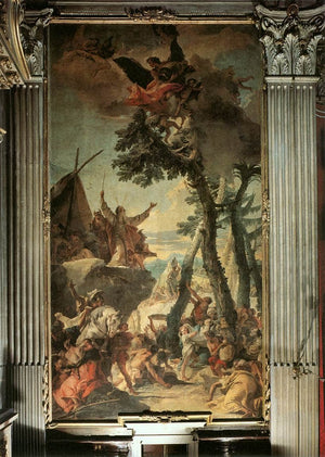 The Gathering of Manna - Giovanni Battista Tiepolo