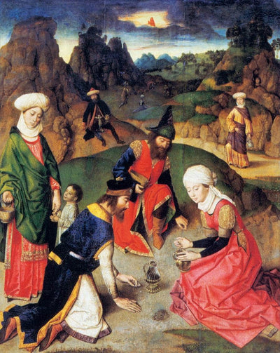 The Gathering of the Manna by Dirk Bouts — oil painting reproduction