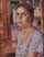 The girl at the window in kitchen