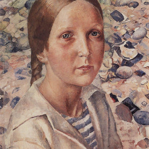 The girl on the beach