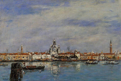 The Giudecca from The Zatteri, Venice by Eugene Boudin — oil painting reproduction