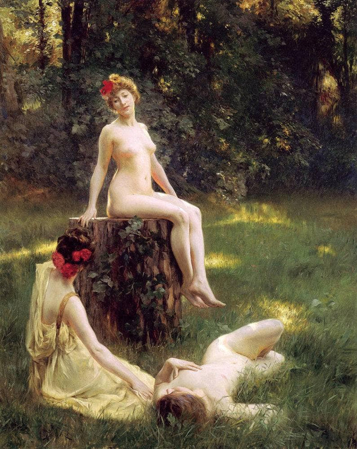 The Glade by Julius LeBlanc Stewart — hand-painted botanical oil painting reproduction on canvas