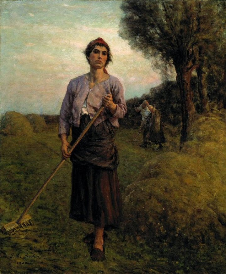 The Gleaner by Jules Breton — hand-painted botanical oil painting reproduction on canvas